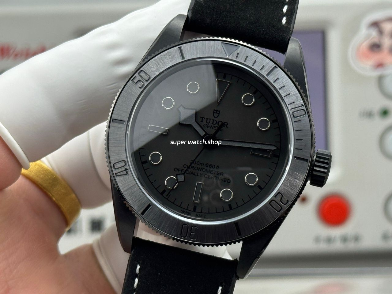 TW Factory Tudor Black Bay 79210CNU 41mm Leather Strap Black DLC-coated Black Dial - Image 3
