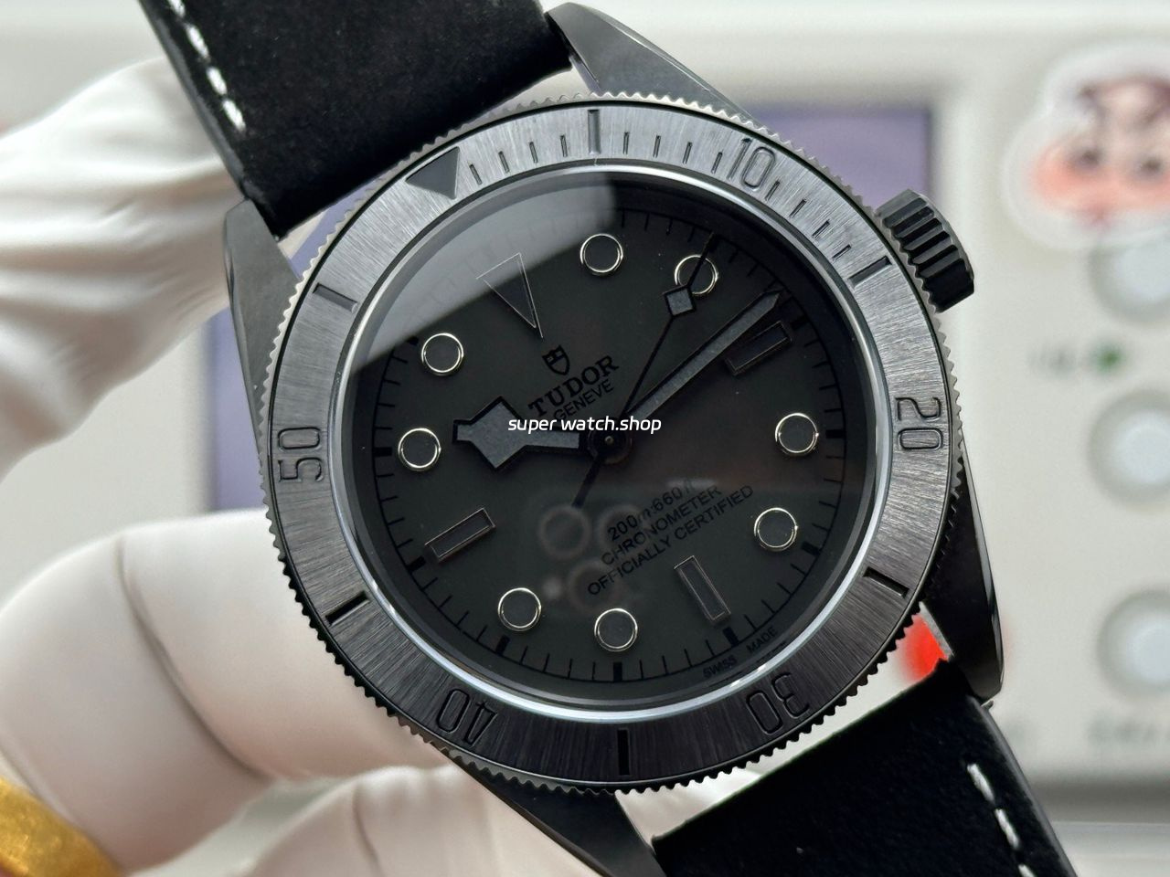 TW Factory Tudor Black Bay 79210CNU 41mm Leather Strap Black DLC-coated Black Dial - Image 2