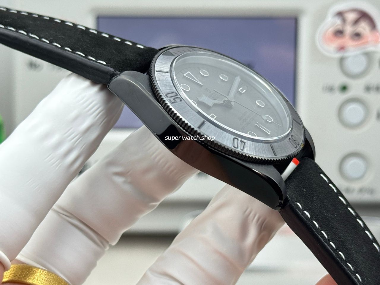 TW Factory Tudor Black Bay 79210CNU 41mm Leather Strap Black DLC-coated Black Dial - Image 6