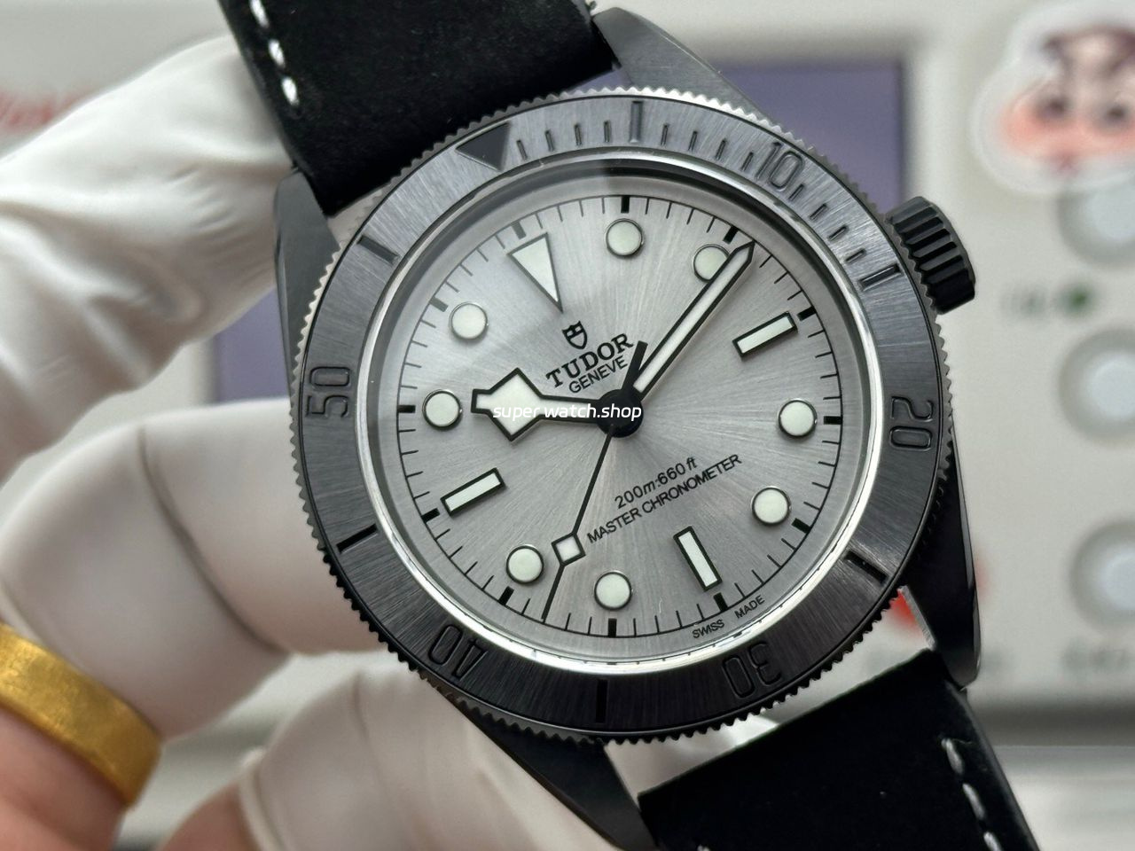 TW Factory Tudor Black Bay 79210CNU 41mm Leather Strap Silver Dial - Image 2