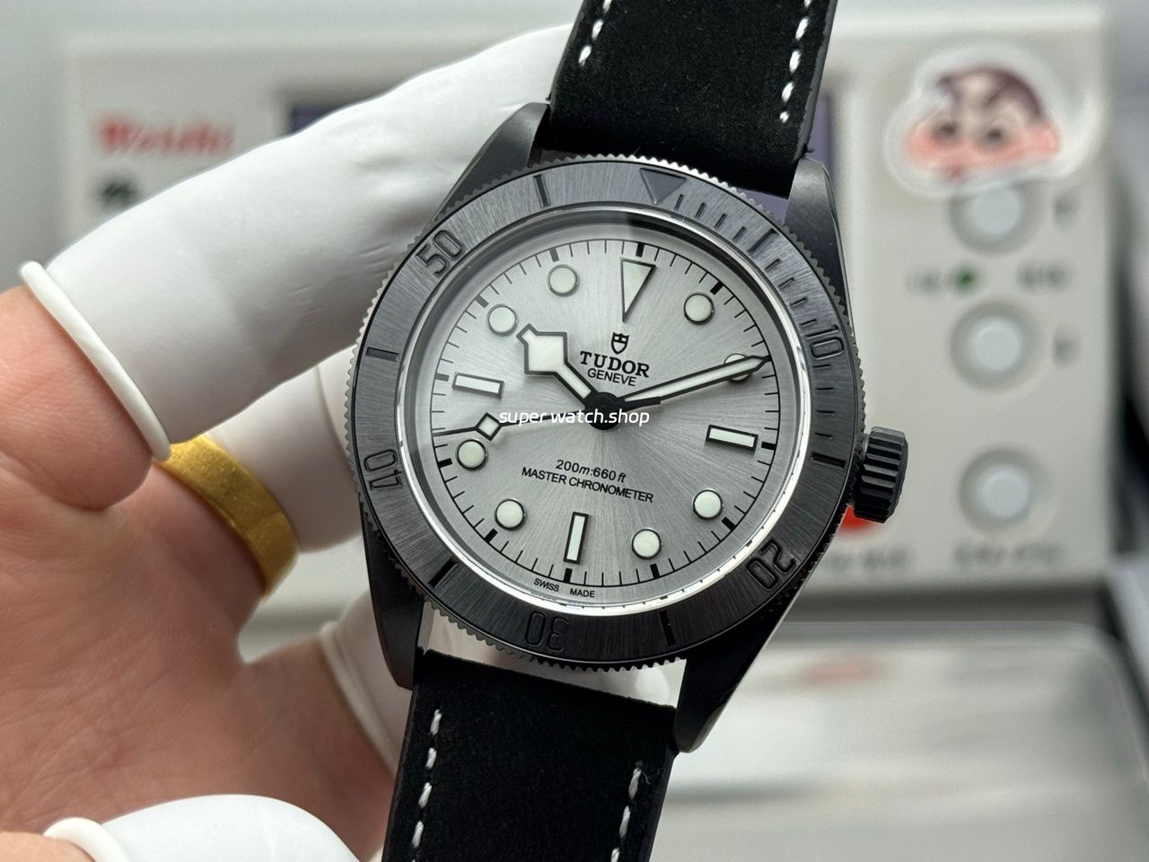 TW Factory Tudor Black Bay 79210CNU 41mm Leather Strap Silver Dial - Image 5
