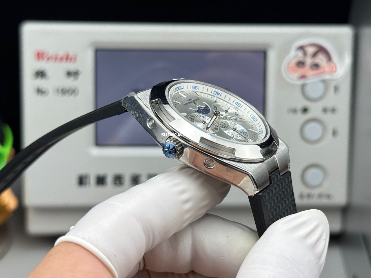 TW Factory Vacheron Constantin Overseas Perpetual Calendar 4300V 41.5mm Rubber Strap Silver Dial - Image 7