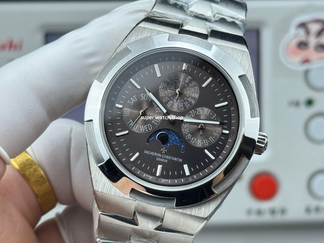 TW Factory Vacheron Constantin Overseas Perpetual Calendar 4300V120G-B102 41.5mm Full Steel Grey Dial - Image 3
