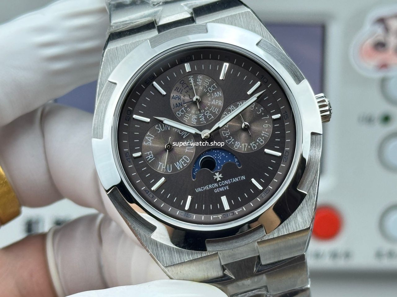 TW Factory Vacheron Constantin Overseas Perpetual Calendar 4300V120G-B102 41.5mm Full Steel Grey Dial - Image 2