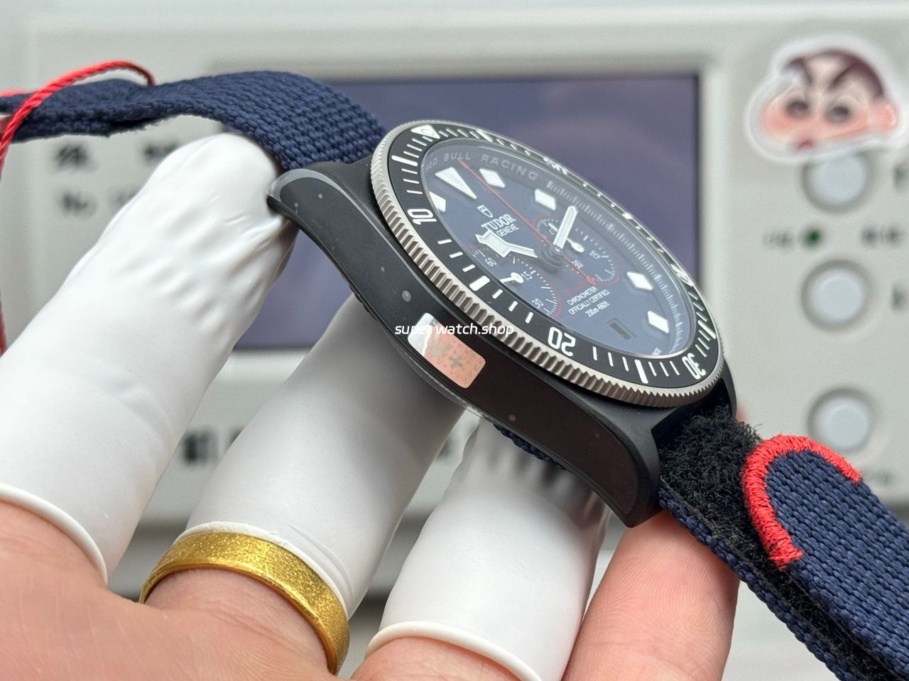 V+ Factory Tudor Heritage Black Bay Chrono 79360B-0002 41mm Carbon Blue Dial - Image 6