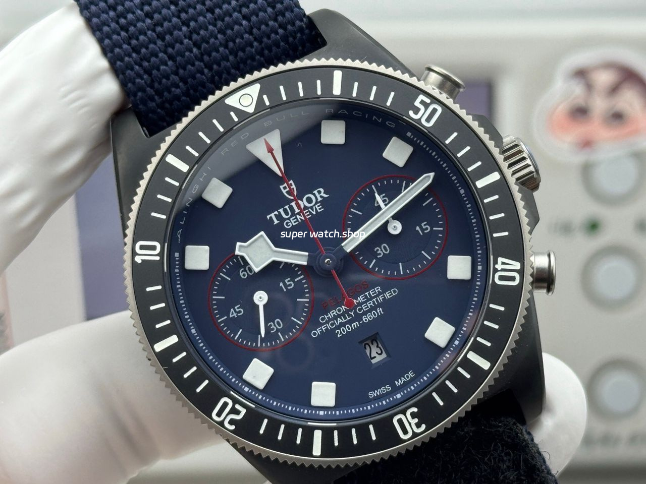 V+ Factory Tudor Heritage Black Bay Chrono 79360B-0002 41mm Carbon Blue Dial - Image 2