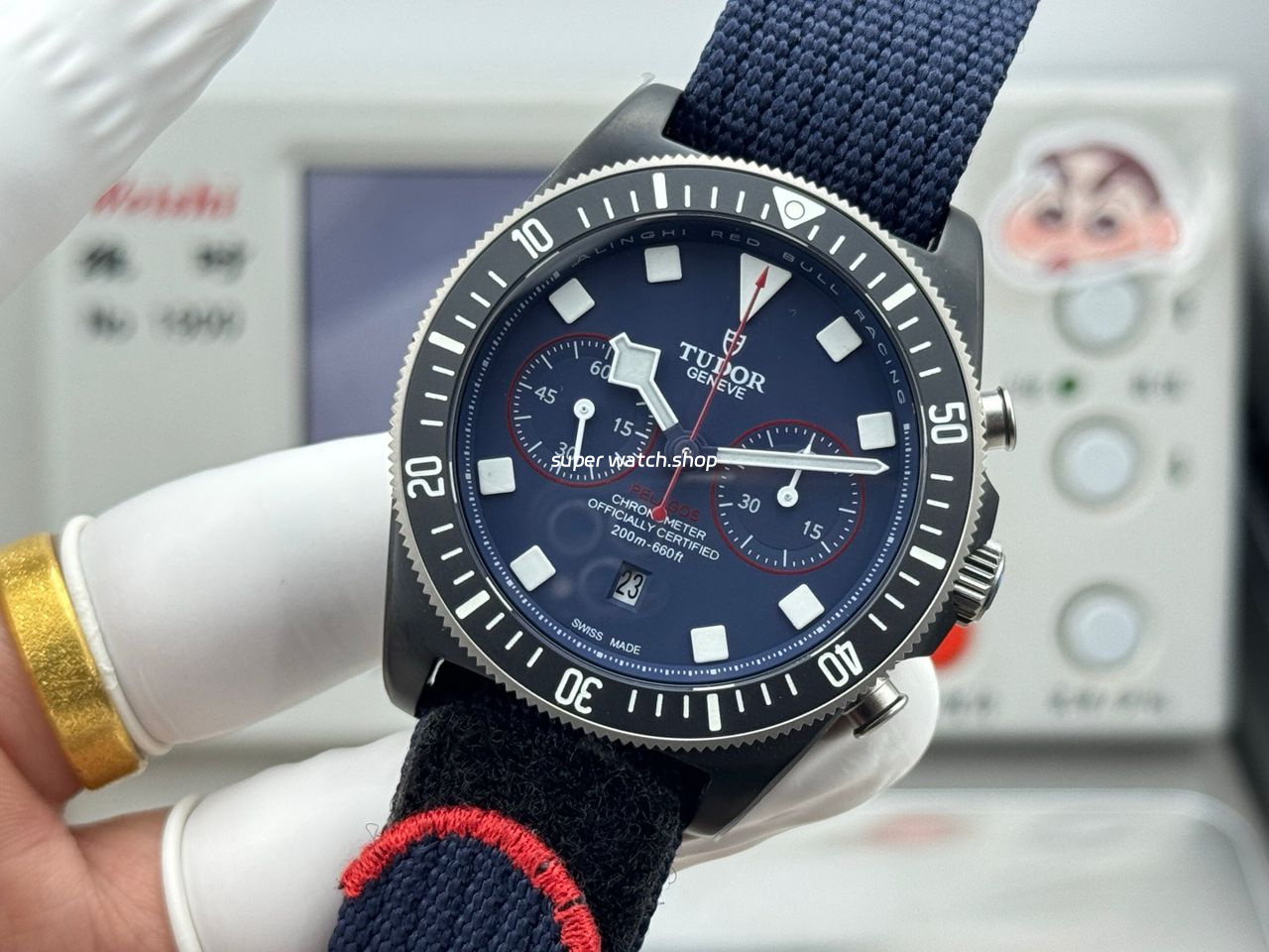 V+ Factory Tudor Heritage Black Bay Chrono 79360B-0002 41mm Carbon Blue Dial - Image 5