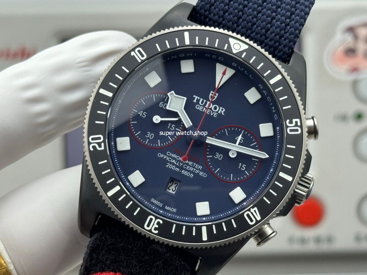 V+ Factory Tudor Heritage Black Bay Chrono 79360B-0002 41mm Carbon Blue Dial - Image 3