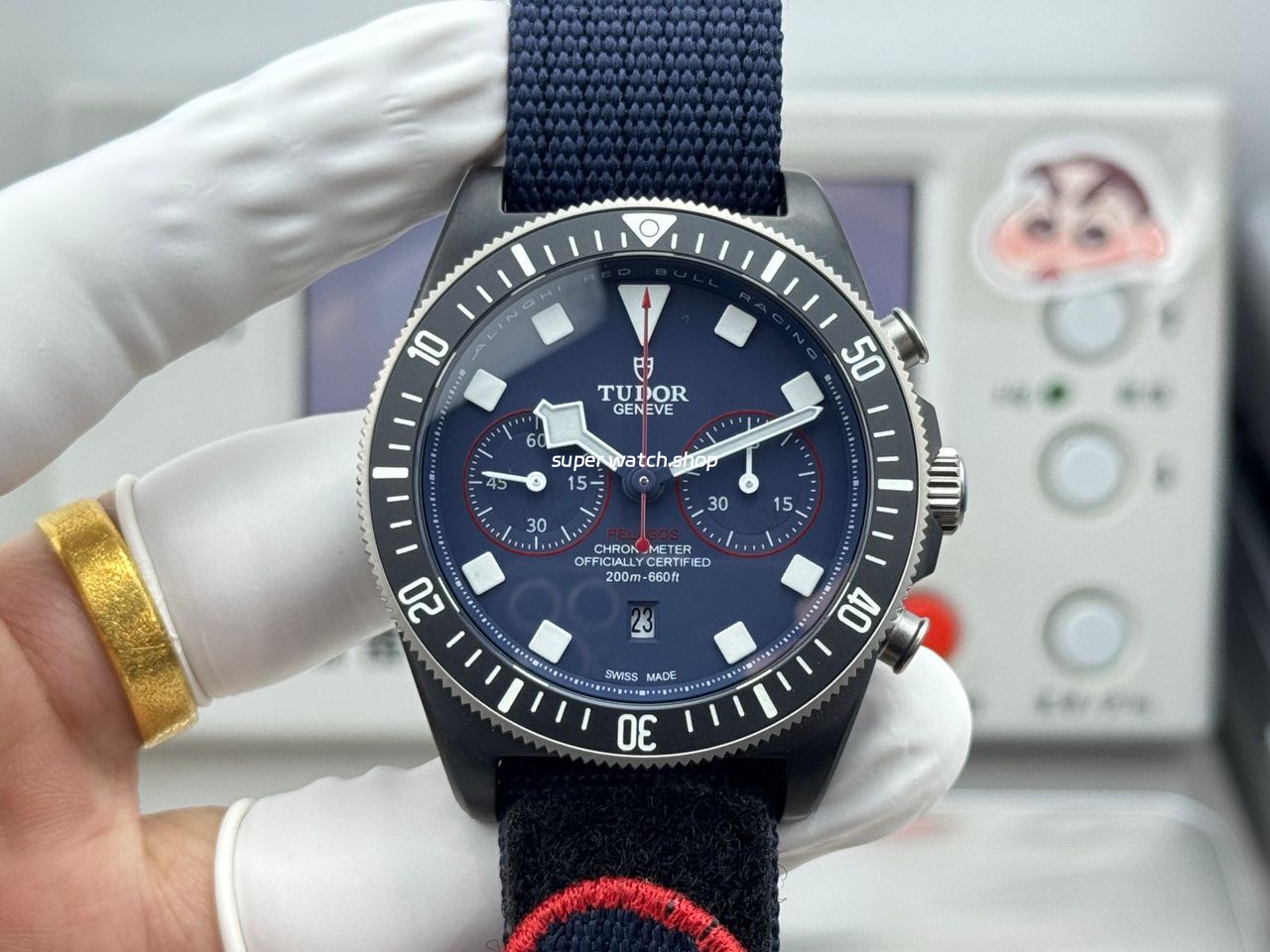 V+ Factory Tudor Heritage Black Bay Chrono 79360B-0002 41mm Carbon Blue Dial