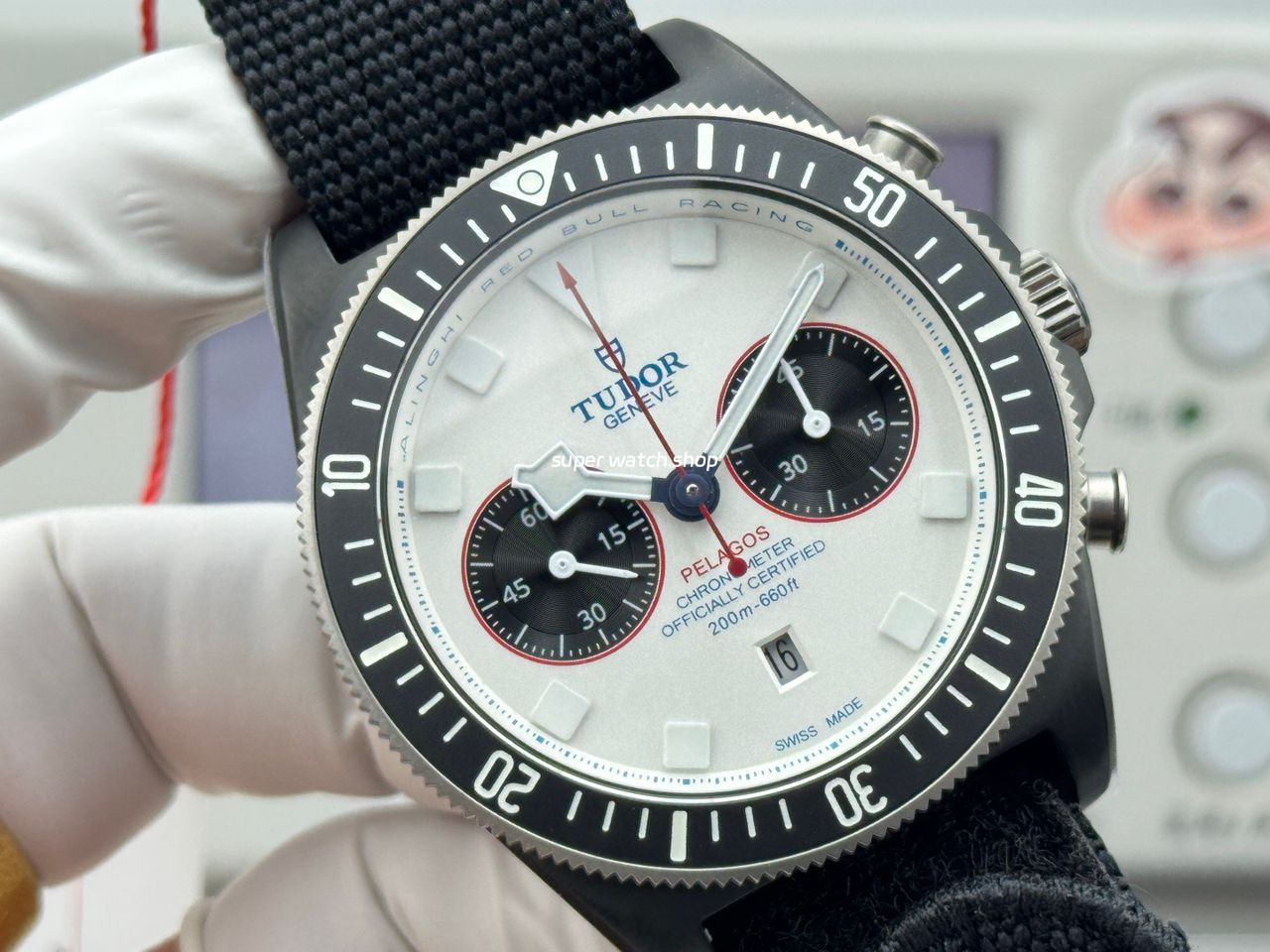 V+ Factory Tudor Heritage Black Bay Chrono 79360N-0002 41mm Carbon White Dial - Image 2