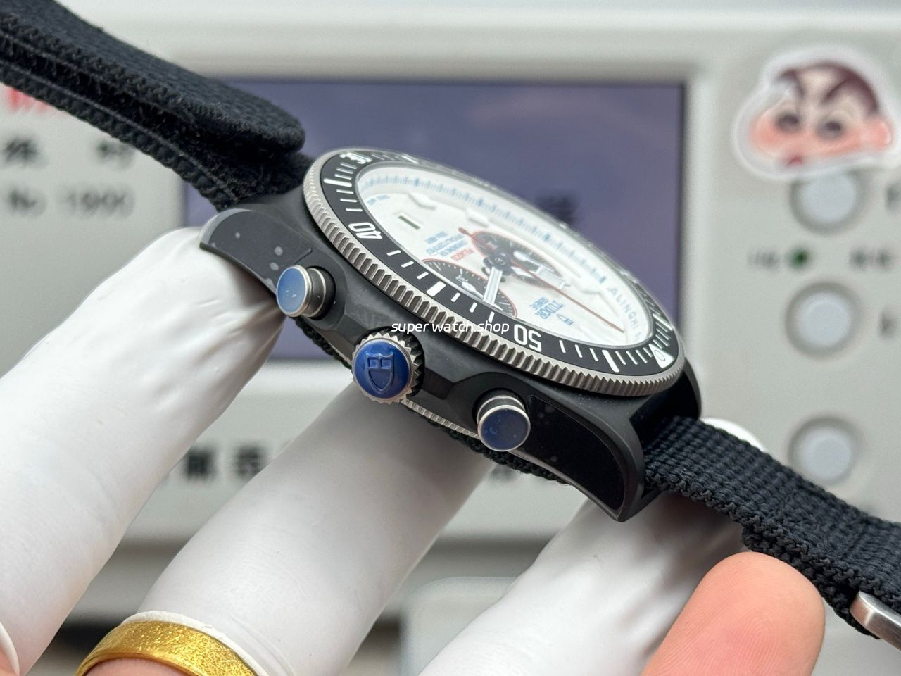 V+ Factory Tudor Heritage Black Bay Chrono 79360N-0002 41mm Carbon White Dial - Image 7