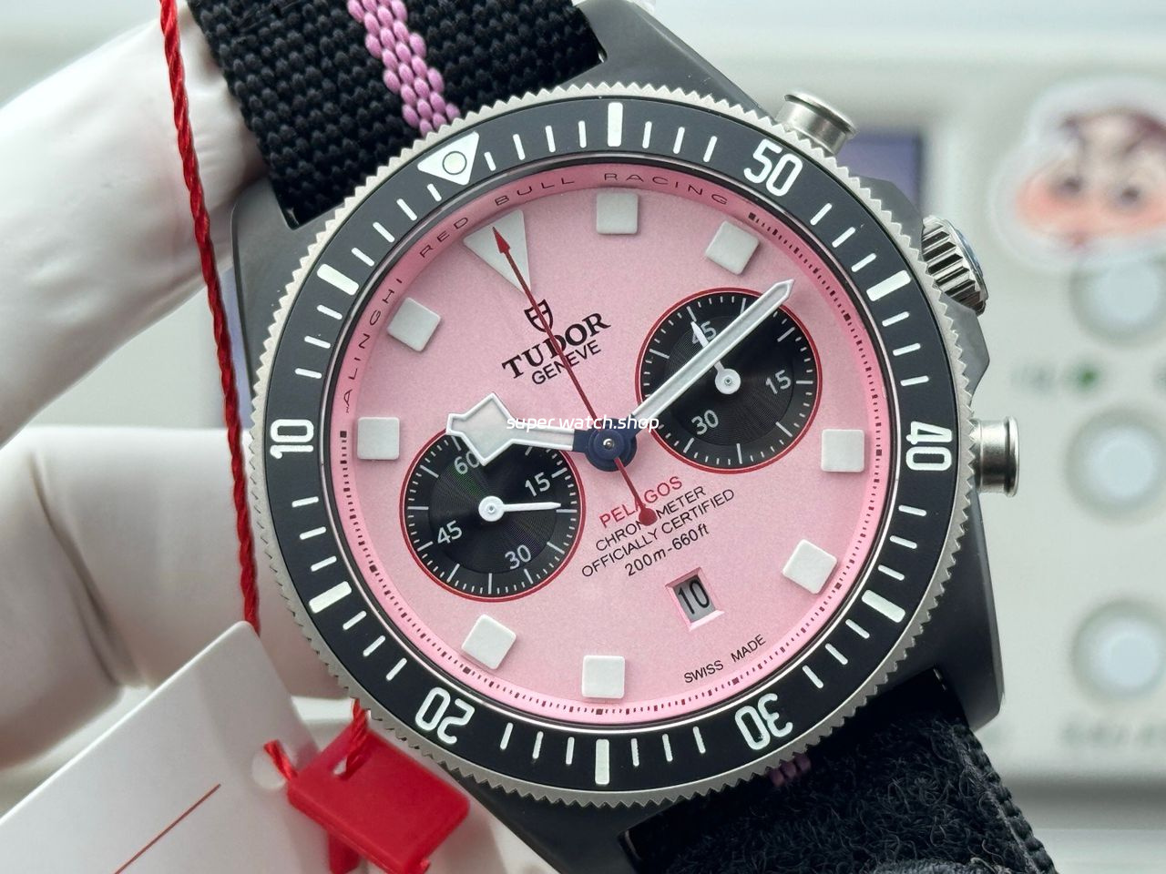 V+ Factory Tudor Heritage Black Bay Chrono 79360N-0019 41mm Carbon Pink Dial - Image 2