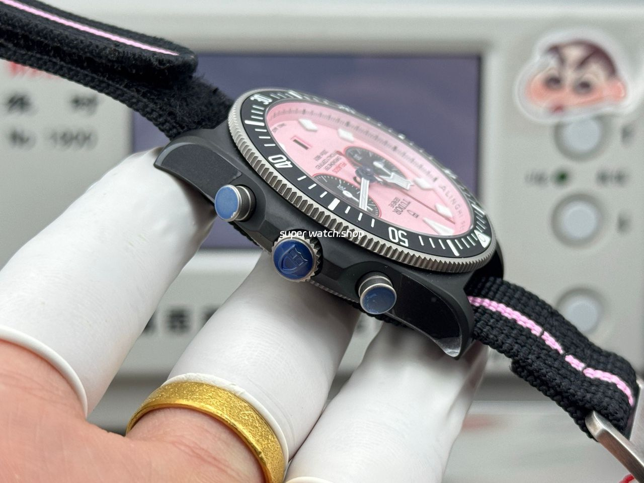 V+ Factory Tudor Heritage Black Bay Chrono 79360N-0019 41mm Carbon Pink Dial - Image 7