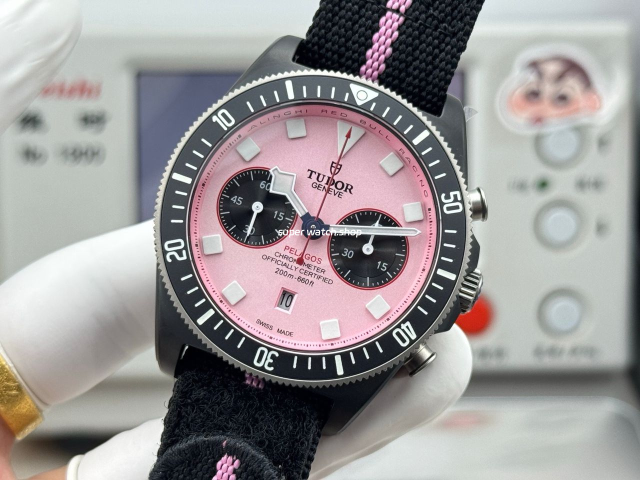 V+ Factory Tudor Heritage Black Bay Chrono 79360N-0019 41mm Carbon Pink Dial - Image 5
